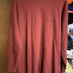 Columbia Men's Brick Red Long Sleeve Tee